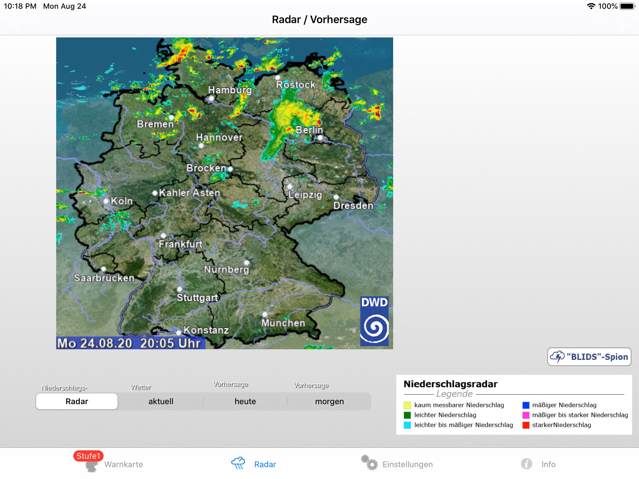 Wetter-Warner für iPad screenshot 4