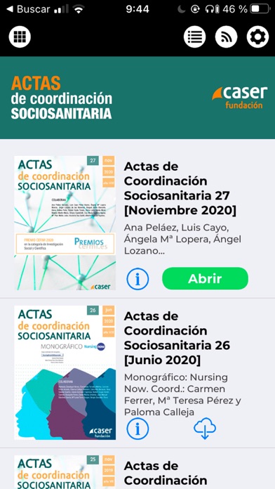 How to cancel & delete Revista Actas. Fundación Caser from iphone & ipad 1