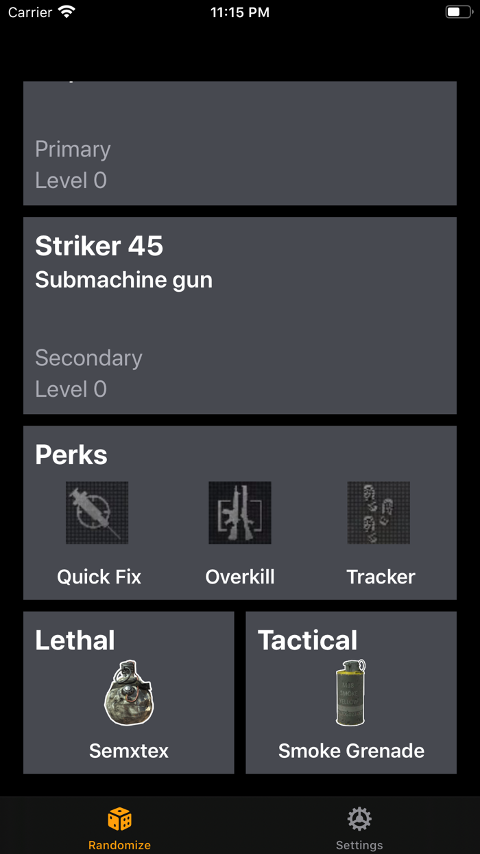 Loadout Randomizer for COD
