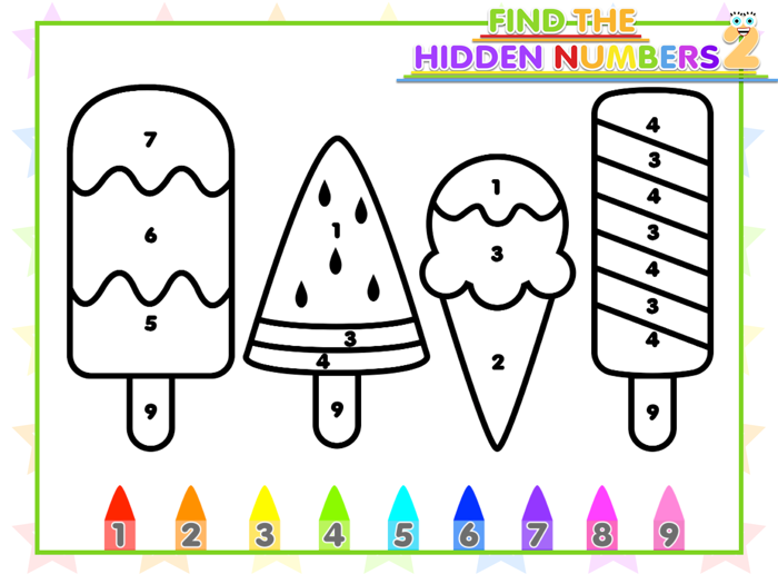Find The Hidden Numbers 2 Kids