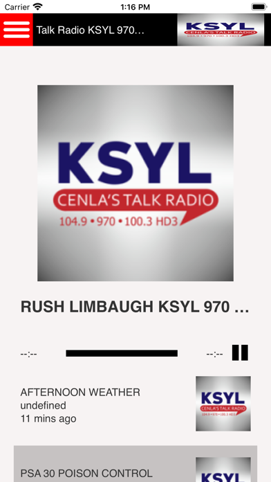 How to cancel & delete KSYL Cenla's Talkradio from iphone & ipad 1