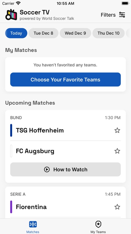 Soccer TV Schedules