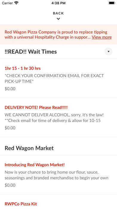 How to cancel & delete Red Wagon Pizza from iphone & ipad 3