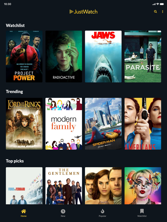 JustWatch: Streaming Search Engine for Movies & TV Shows screenshot