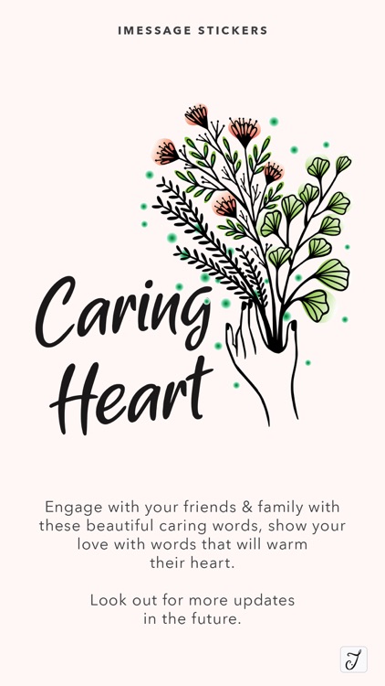 Caring Heart Stickers