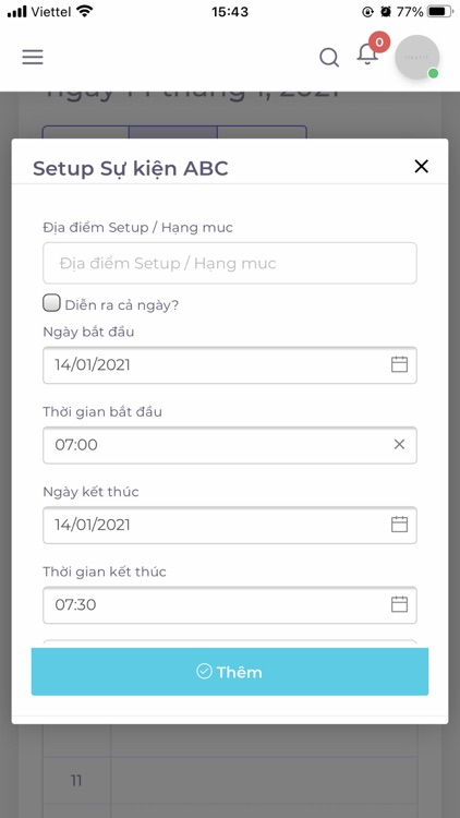 Quản lý sự kiện screenshot-3