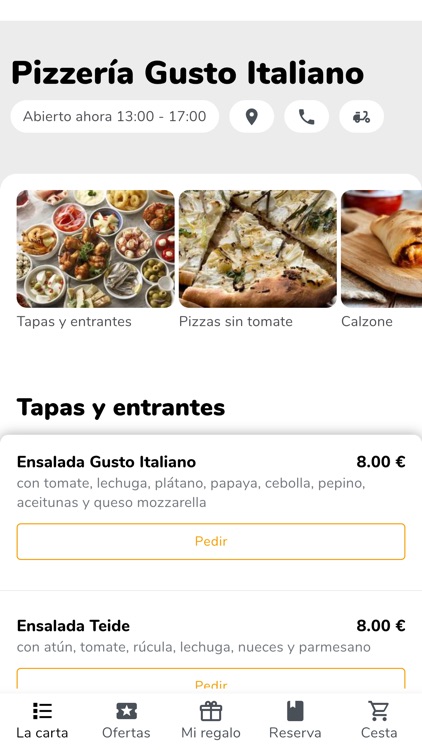 Pizzería Gusto Italiano