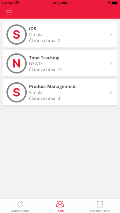Simula Time Track screenshot 2