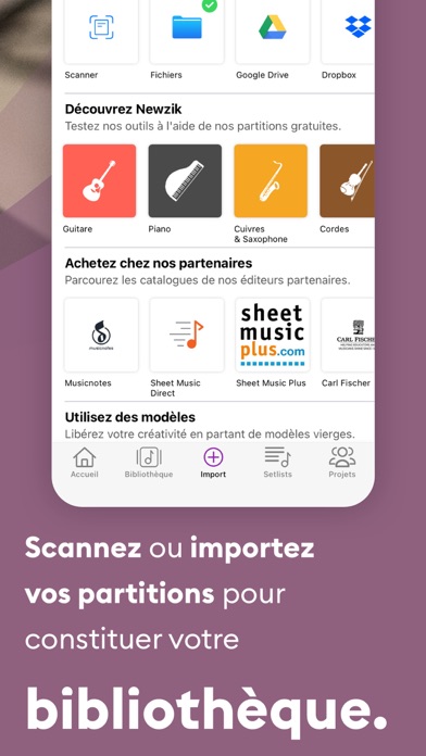 Newzik: Lecteur de Partitions Newzik: Lecteur de Partitions