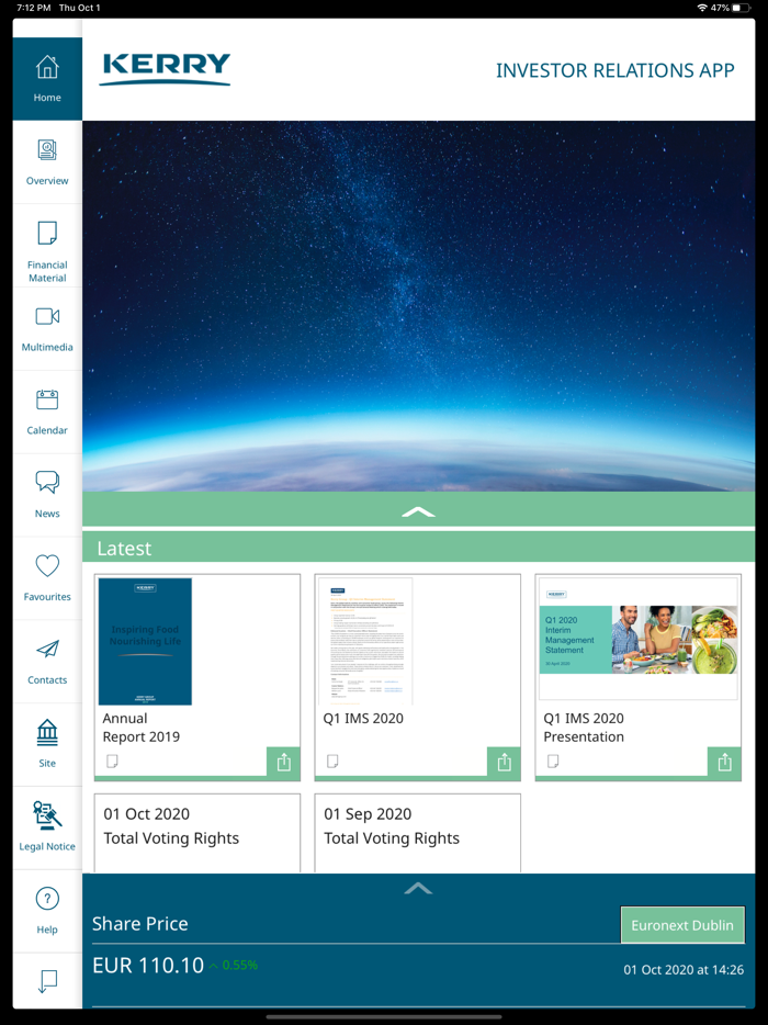 Kerry Group IR for iPhone