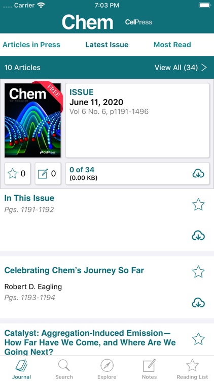 Chem Journal Reader