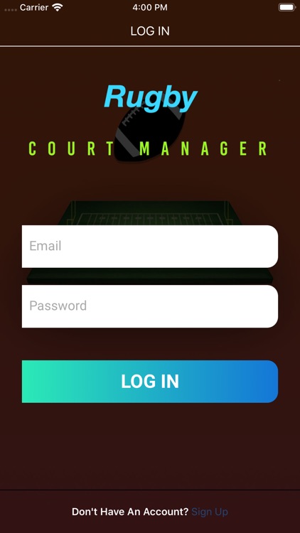 Rugby Court Manager