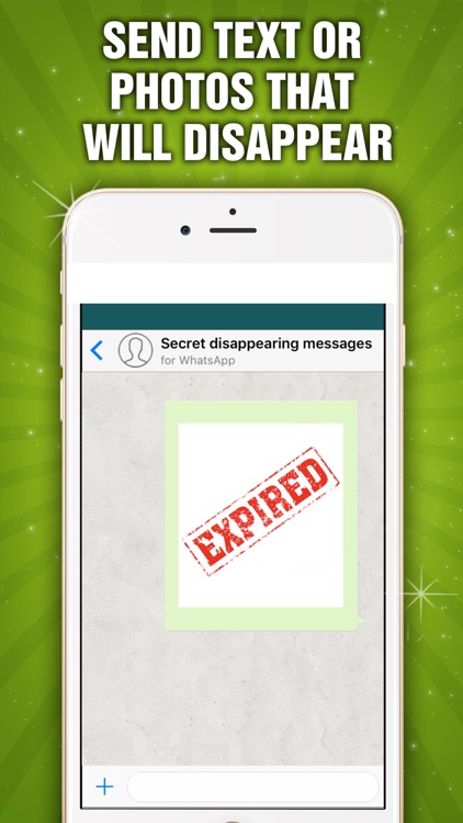 Secret disappearing messages