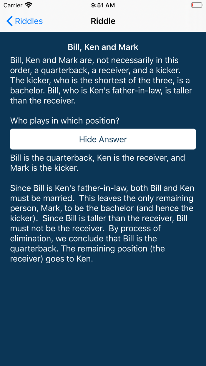 Riddles-Question  Solution