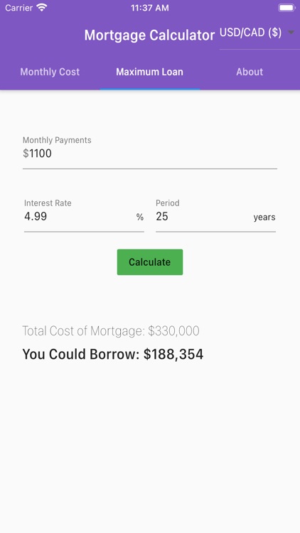 Mortgage Repayment Calculator