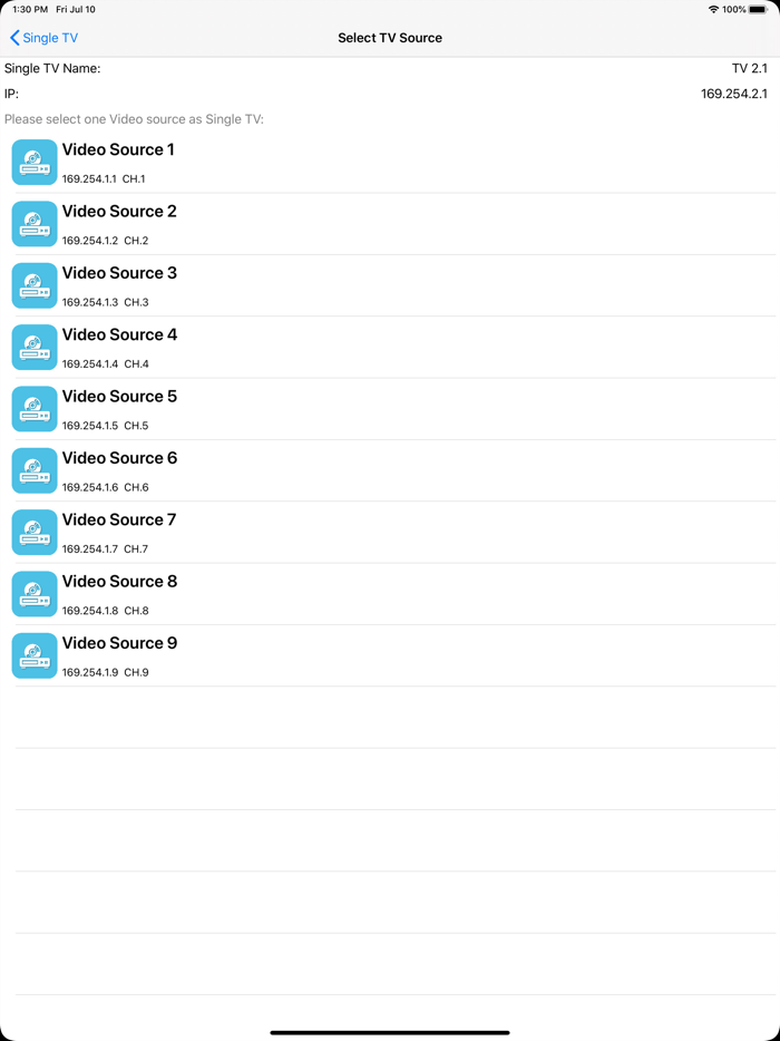 BW Video Wall Control II