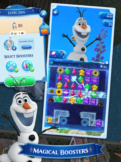 Cheats for Disney Frozen Free Fall Game