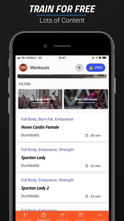 Home & Gym Workouts for Women screenshot-3