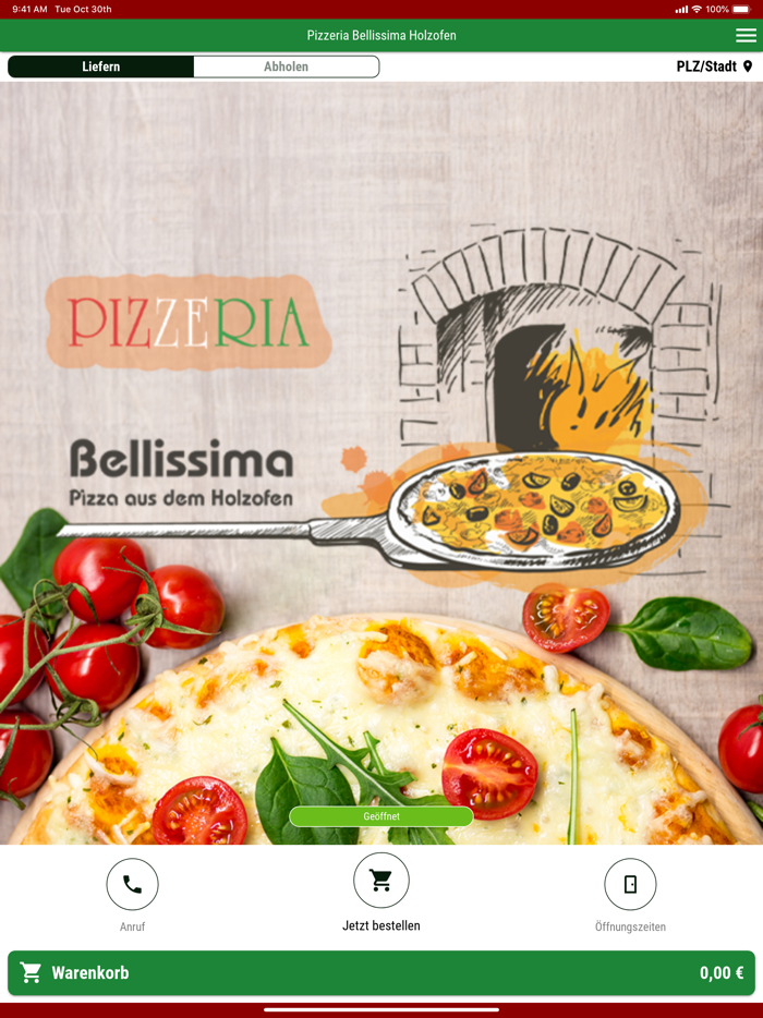 Pizzeria Bellissima Holzofen