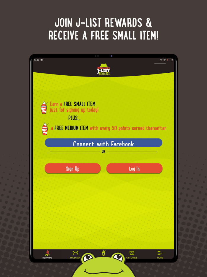 Jeremiah’s Ice J-List Rewards