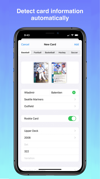Cardstock: Sports Card Scanner screenshot 4