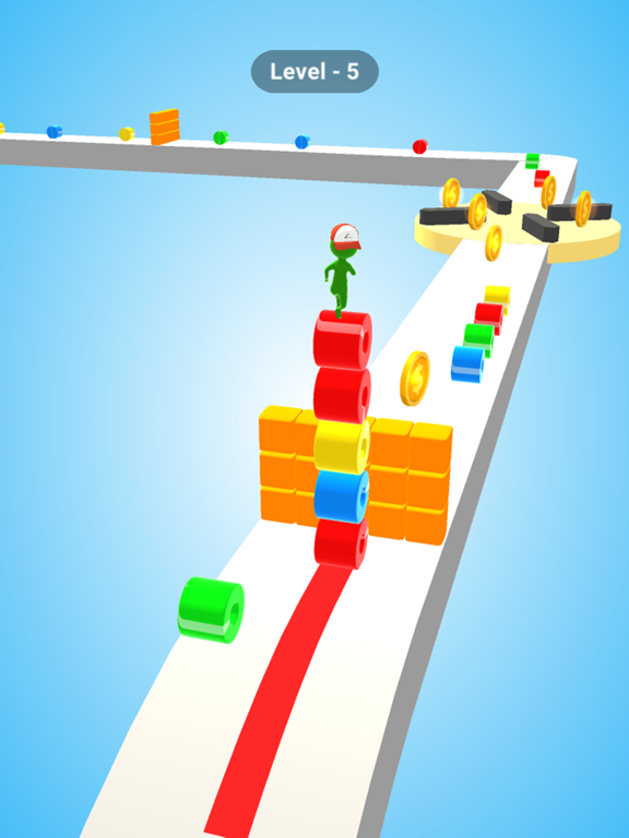 Stacky rider: run on roof rail screenshot 2