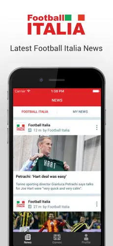Screenshot 1 Football Italia iphone