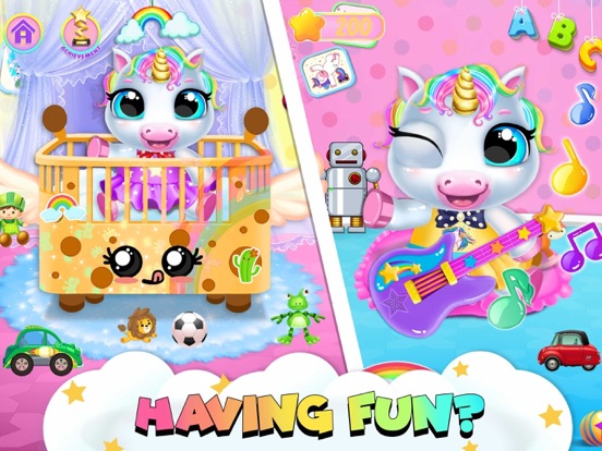 iPad Image of Unicorn Mommy Care Game