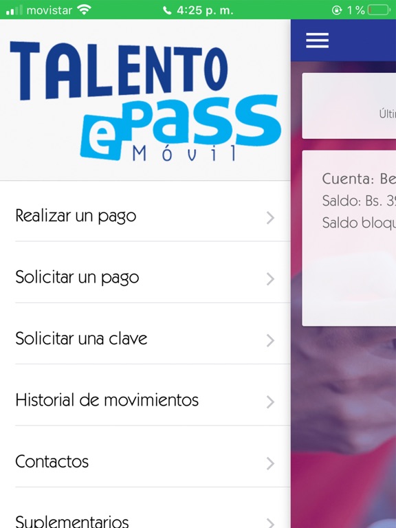 Talento e-Pass Móvil screenshot 3