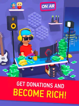 Captura 2 Idle Streamer — Tuber Tycoon iphone