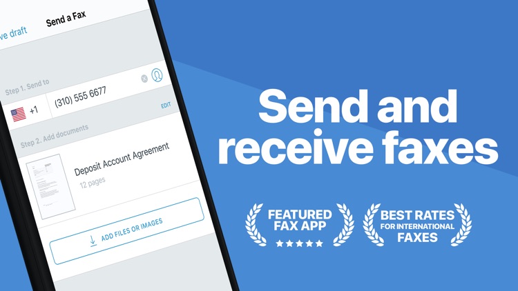 Fax from iPhone. Send receive screenshot-0