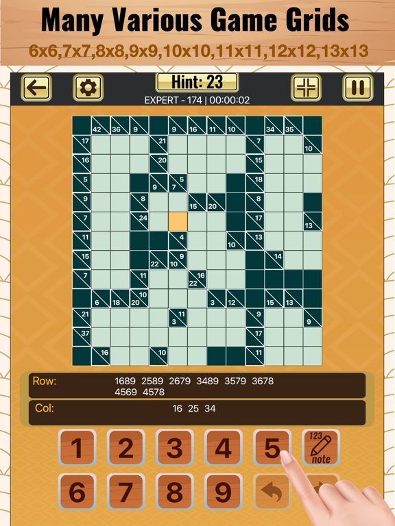 Kakuro Cross Sums Puzzles screenshot 3