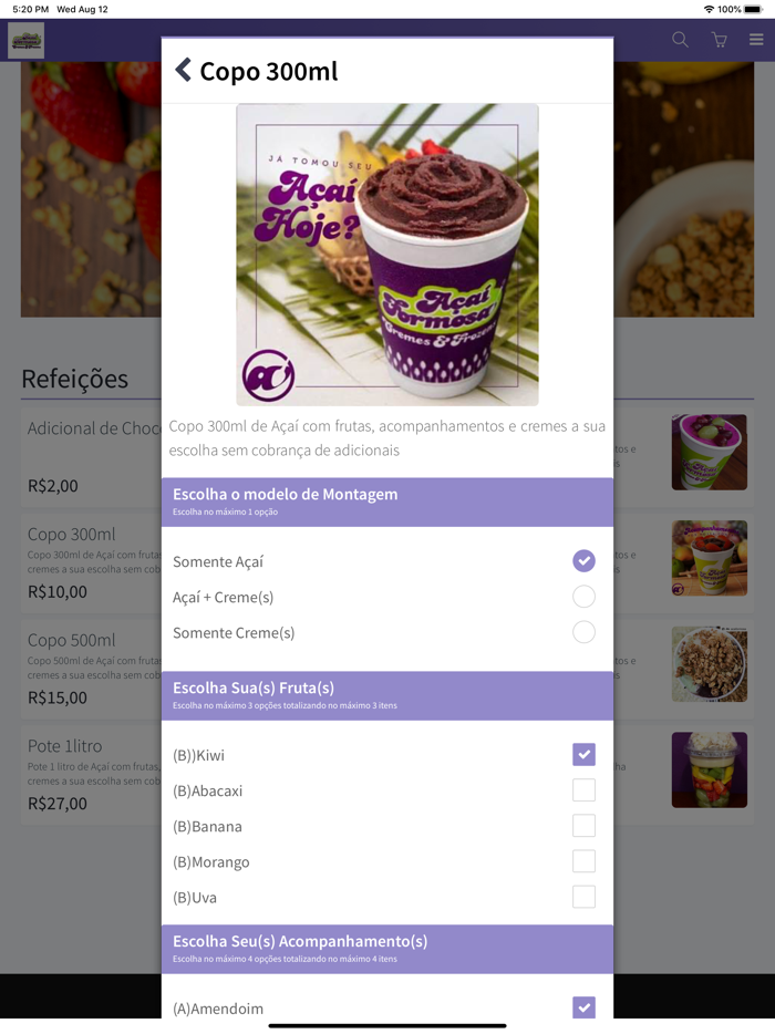 Açaí Formosa Piracicaba