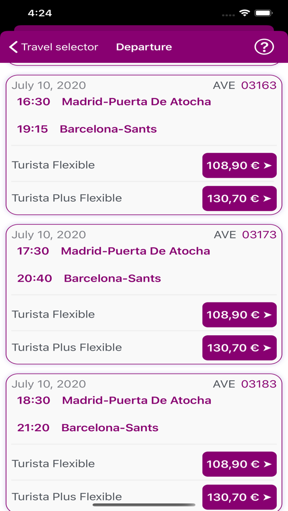 Renfe Ticket App for iPhone Free Download Renfe Ticket for iPad