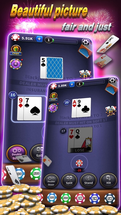 Blackjack 21 - card games.io