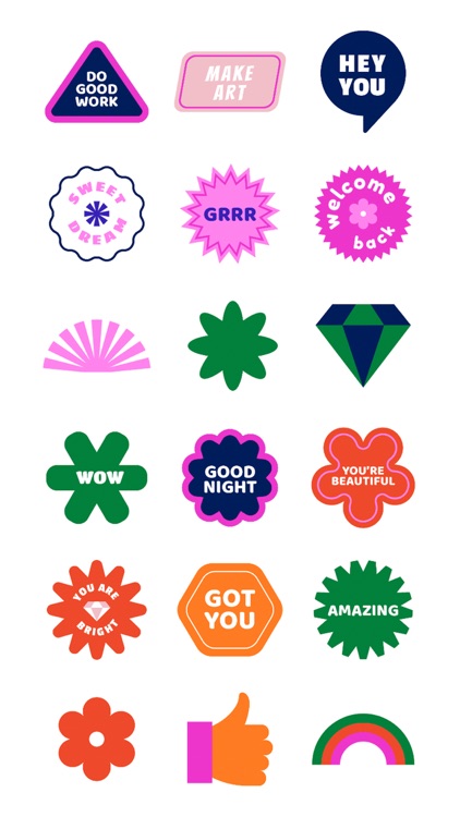 Stickers 90 for iMessage screenshot-6