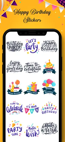 Game screenshot Birthday Stickers!! hack