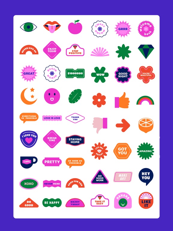 Stickers 90 for iMessage screenshot 2