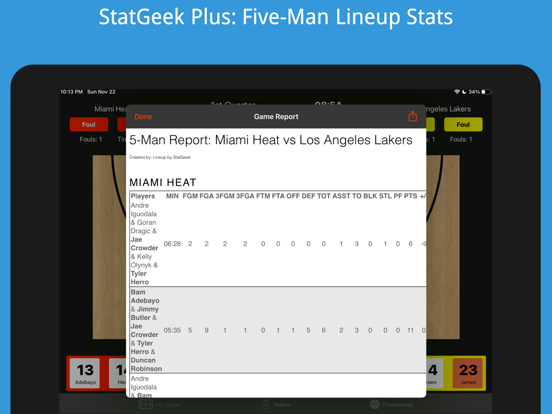 Ultimate Basketball Stats screenshot 4