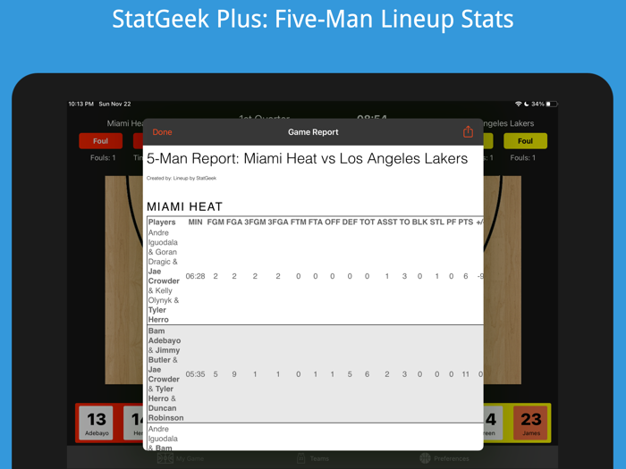 Ultimate Basketball Stats