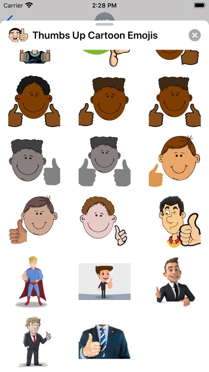 Thumbs Up Cartoon Emojis screenshot-6