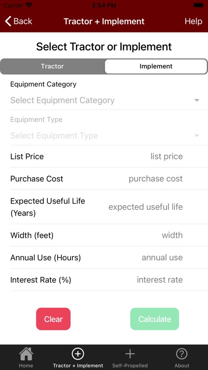 Machinery Cost Calc