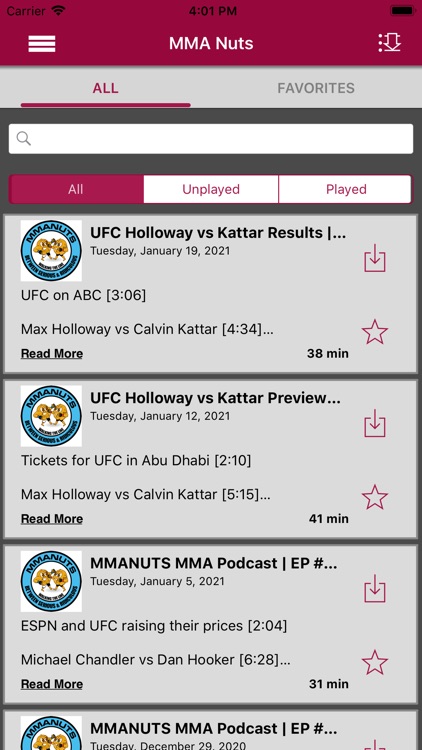 MMA Nuts - Podcast App