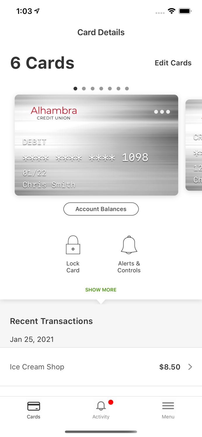 Alhambra Credit Union Wallet