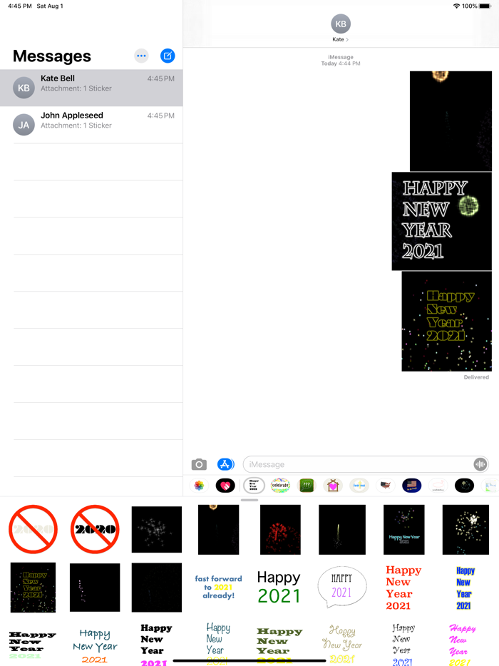 New Year 2021 Stickers