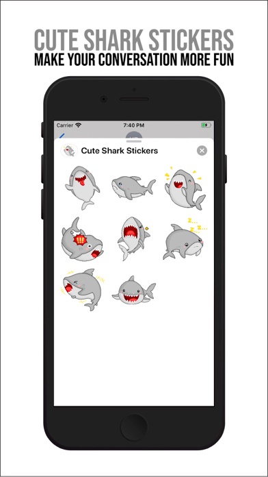 Cute Shark Stickers screenshot 2