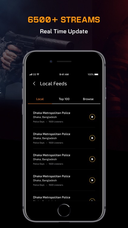 Police Scanner App, live radio