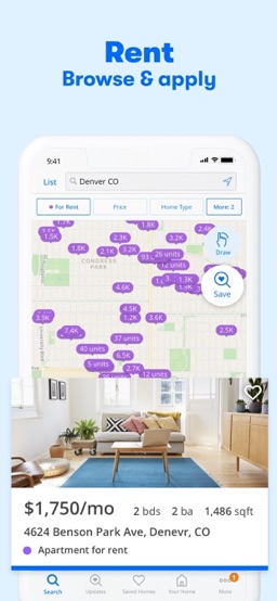 Zillow Real Estate & Rentals app screenshot