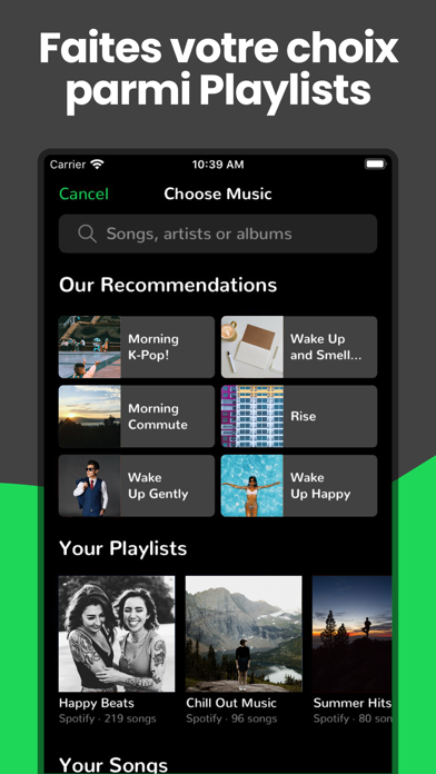 Alarme pour Spotify: Alarmify Alarme pour Spotify: Alarmify