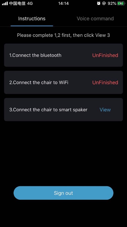 Cozzia Voice Commands